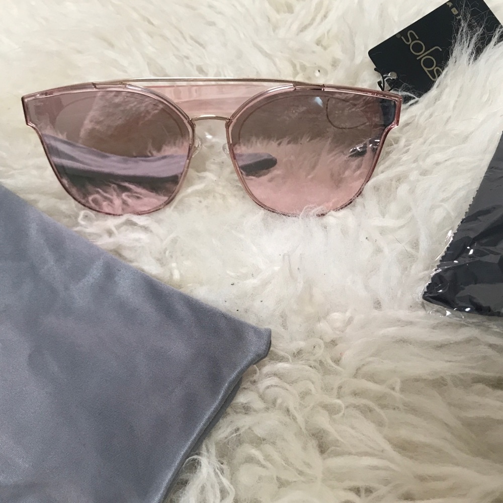 Pink Sunglasses Mirrored Lens